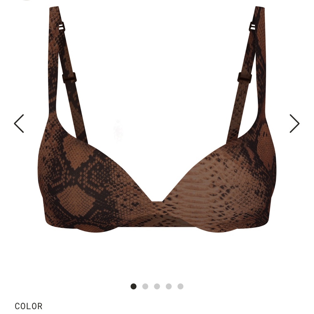 LIMITED EDITION SKIMS snakeskin print bra size 34B